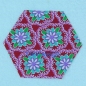 Preview: Sechseck 1.5" Dena Fishbein Love and Joy-Lace-Red