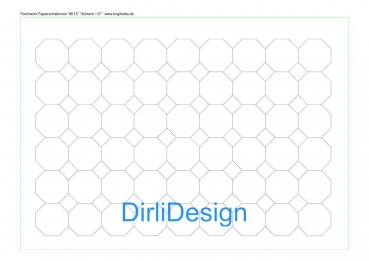 Papierschablonen Achteck 1.5"