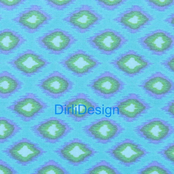 Free Spirit Dena Fishbein- Tangier Ikat-Diamond, aqua