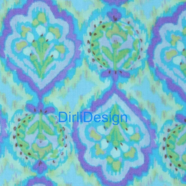 Free Spirit Dena Fishbein- Tangier Ikat-Geo, aqua